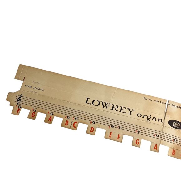 Vintage 1958 Lowrey Organ Keyboard Guide Set By Pointer System - Picture 3 of 7
